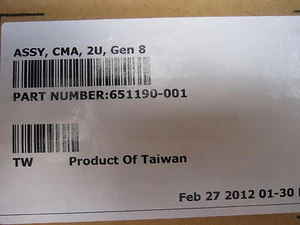 Hardware HP GEN 8 ASSY CMA 2U 651190-001 NEW Rack Mounts  651190-001  - Picture 1 of 3