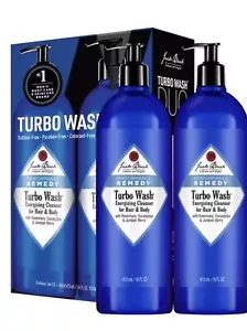 Jack Black Turbo Wash detergente energizzante per capelli e corpo 16 fl oz confezione da 4 pezzi - Foto 1 di 1
