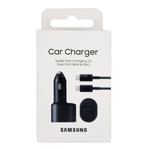 OEM Samsung 45W Schnellladegerät Auto-ladegerät Dual Port USB-C Car Charger - Bild 1 von 7