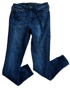 True Religion Sz 28 Halle High Rise Super Skinny Dark Wash Jeans Stretch - Picture 1 of 10