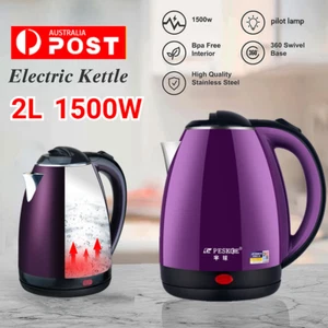 2L Stainless Steel Electric Kettle Home Water Boiler Jug Coffee Tea Auto Off New - Picture 1 of 9