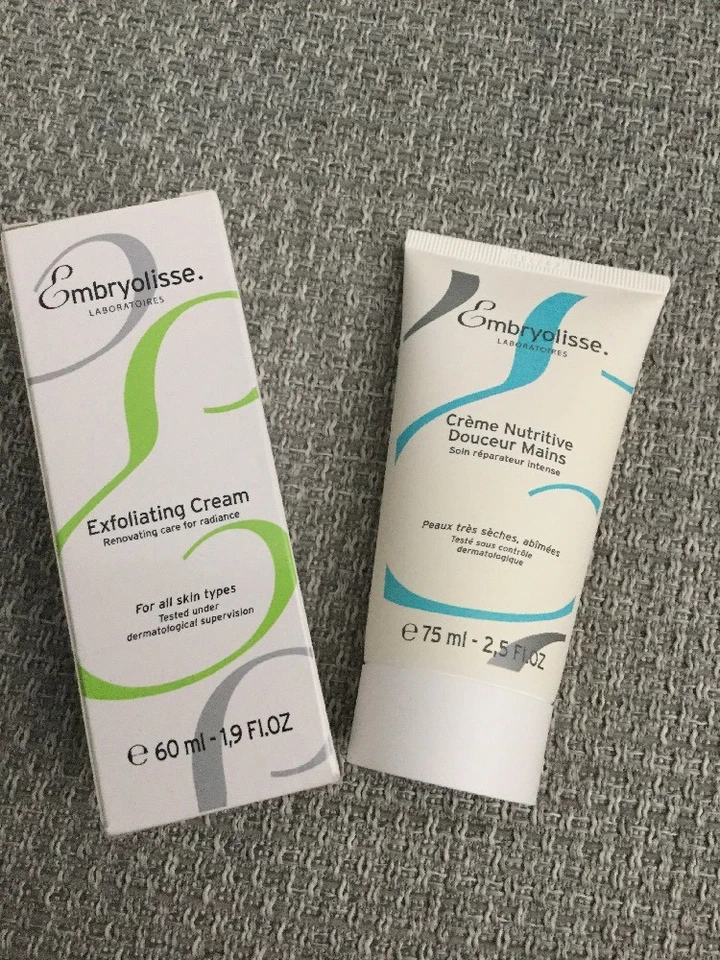 NEW Embryolosse Exfoliating Cream 1.9 oz & Nourishing Hand Cream 2.54 oz - Image 1 of 1
