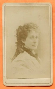 CDV Portland ME Portrait of a Young Woman by Lamson circa 1870s Backstamp - Picture 1 of 3
