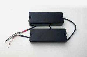 5 String Sealed Soapbar 2 Hole Bass Guitar Humbucker Pickup Ceramic Magnet Bass - Picture 1 of 12