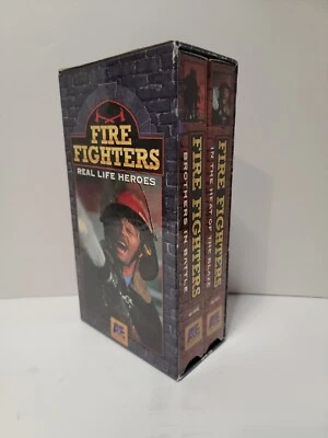 Vintage A&E Home Video VHS Fire Fighters Real Life Heroes 2 Tapes - Image 1 of 4