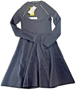 NEU Karen Millen Damen/Damen schwarzes Kleid Größe Medium mit Stretch (M324) - Bild 1 von 2