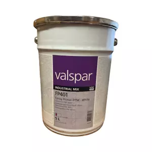 VALSPAR EP401 WHITE ANTI CORROSIVE EPOXY PRIMER 5L LITRES ZINC PHOSPHATE - Picture 1 of 3