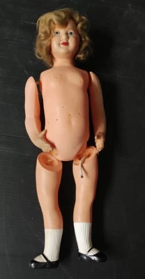 POUPÉE PETITCOLIN FRANCIA CELLULOIDE 270 EPOCA 1950 - Immagine 1 di 4