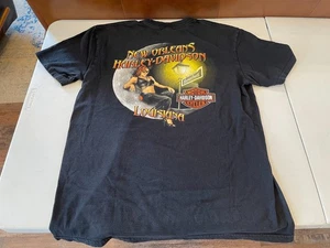 Vintage Harley Davidson shirt mens Large Bourbon St - New Orleans motorcycle - Picture 1 of 3
