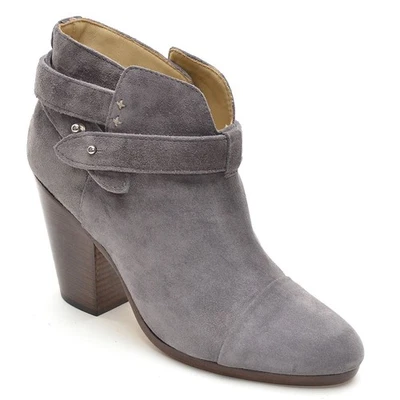 Damas Rag & Bone $545 Harrow Bootines 37/6.5 Granito Gamuza Botas Nuevas en Caja Foto 1 de 4