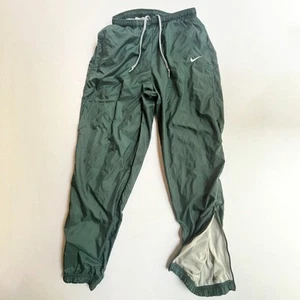 Vintage Nike Pants Mens M Joggers Track Windbreaker White Tag Sage Green Lined - Picture 1 of 11