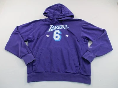 Nike Los Angeles Lakers Hoodie Sweater Mens Medium Purple Lebron James - Image 1 of 4
