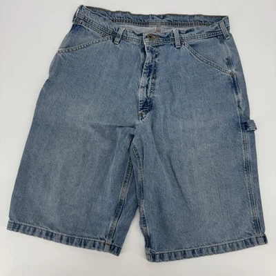 Polo Jeans Co Ralph Lauren Pantalones Cortos Carpintero Hombres 33 Azul Denim Vintage Y2K Pantalones Cortos Foto 1 de 4