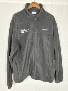 Columbia Chick Fil A Full Zip Fleece Jacket Mens Gray XXL - Picture 1 of 8