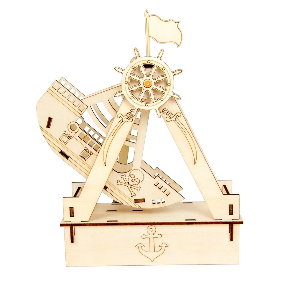 Science Craft Nave Pirata Fai da Te Kit Esperimento Fisico Educativo Giocattolo per Bambini - Immagine 1 di 1