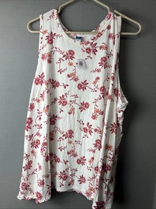 Old Navy NWT Woman's Size XXL Floral Print Luxe Tank Top B0 - Picture 1 of 6