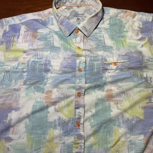 Luciano Visconti Shirt 3XL SS Signature Collection Button Up Beach Loud - Picture 1 of 9