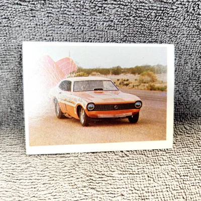 Vintage 1971 AHRA Drag Racing Card. Mickey Thompson's "Boss Maverick". Fleer. - Image 1 of 3