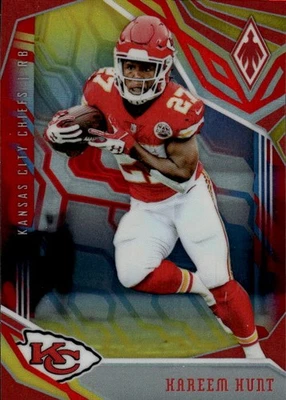 2018 Panini Phoenix Kareem Hunt #49 Color Burst Kansas City Chiefs 26J - Image 1 of 2