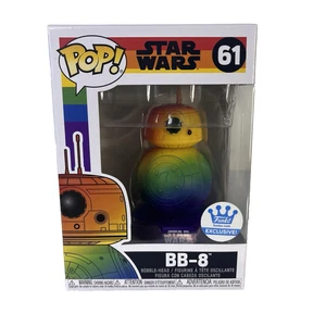 Funko Pop! BB-8 #61 Rainbow Funko Shop Exclusive Limited Edition Star Wars - Picture 1 of 6