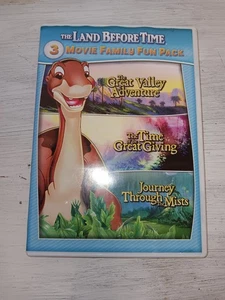 The Land before Time II-IV 3-Movie Family Fun Pack (DVD)  90's Vintage  - Picture 1 of 8