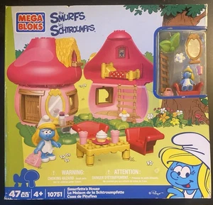 Mega Bloks BRAND NEW Smurfette’s House 10751 Block Set - Picture 1 of 4