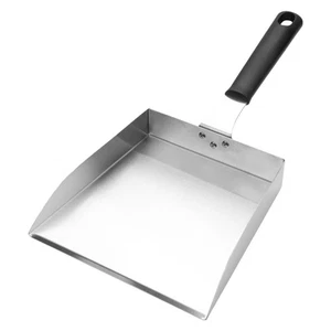 Stainless Steel Baking Pan Spatula Griddle Stir Fry Tool Food Scoop - Picture 1 of 12