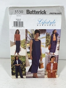 Butterick 3530 Sewing Pattern Jacket Top Dress Skirt Pants Misses Size 8 10 12 - Picture 1 of 3
