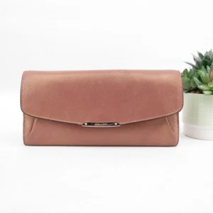 Coach Madison Metallic Dusty Rose Leather Envelope Wallet - Picture 1 of 8