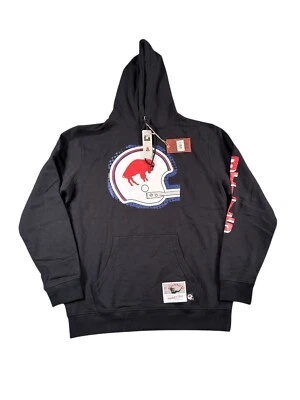 Мужская толстовка с капюшоном Mitchell & Ness Buffalo Bills Big Face 2XL черный шлем пуловер - Изображение 1 из 4