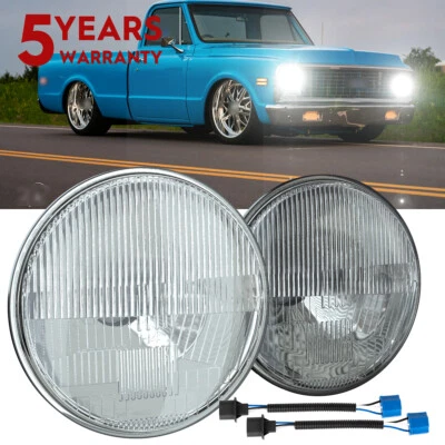 Par de faros LED redondos de 7" pulgadas para Ford Deluxe 1939-1951 carcasa de lámpara nuevos Foto 1 de 4