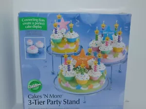 Wilton Cakes N More 3-Tier Party Stand Cakes Appetizers Party Celebration NIB - Picture 1 of 5