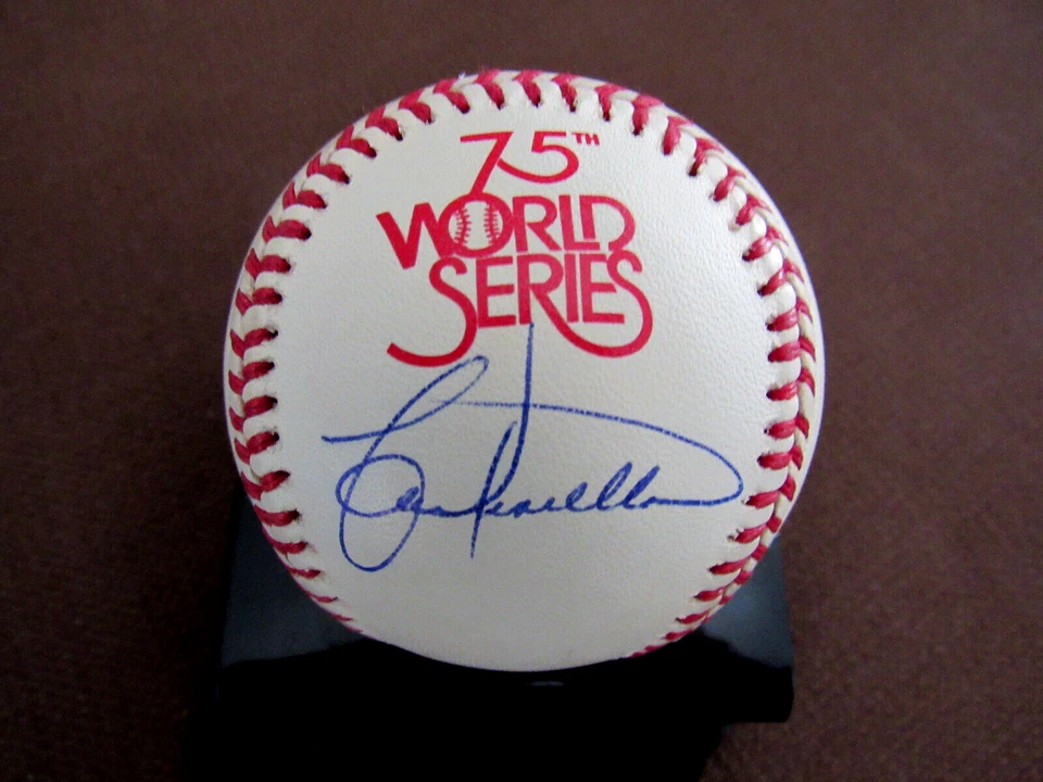 LOU PINIELLA 1978 WSC NEW YORK YANKEES SIGNED AUTO 1978 WS GAME BASEBALL JSA - Image 1 of 3