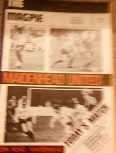 MAIDENHEAD UNITED V HARLOW TOWN - ISTHMIAN LEAGUE - 11/9/1982 - Picture 1 of 1