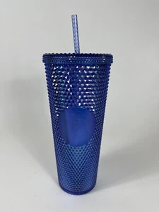 NEW Disney Parks Starbucks 50th Anniversary Blue Studded Tumbler Cup - Picture 1 of 4