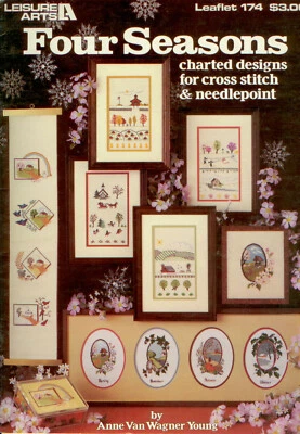 Four Seasons Cross Stitch Pattern - Anne Van Wagner Young - Leisure Arts - Image 1 of 2