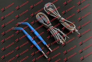 Pinzas de coagulación bipolar 40 grados CVD 1, 2 mm x 18 cm con cables reutilizables - Imagen 1 de 7