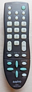 SANYO GXFA TV Remote Control GXCC DP42D23, DP32642 , DP46812 , DP39842 , DP2664  - Picture 1 of 8