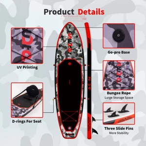 Komplettset Stand Up Paddle Board SUP 330 cm bis 150 KG Surfboard aufblasbar - Bild 1 von 11
