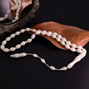 Natural Bone 33 beads Islamic Prayer Beads Misbaha from Turkey 302143 Tasbih - Picture 1 of 7