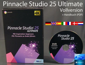 Pinnacle Studio 25 Ultimate caja versión completa + software de vídeo DVD 4K + manual NUEVO - Imagen 1 de 12