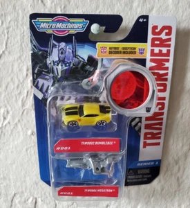 Micro Machines Transformers Series 1 #001 BUMBLEBEE MEGATRON Decode Secret Toy - Picture 1 of 5