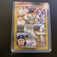 James Outman 2023 Topps Chrome RC Gold Wave Refractor #'d 11/50 Dodgers