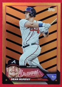 2023 Topps Update SEAN MURPHY #US33 Orange & Black Foil Braves - Picture 1 of 2