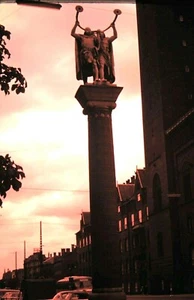 Orig Ektachrome Slide, Lur horn players statue, town hall square, Copenhagen - Picture 1 of 1