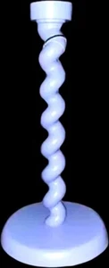 -35% Pols Potten Twister Lamp Base, Powder-Coated Blue BRAND NEW £275 RRP - Picture 1 of 21