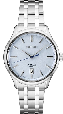 Seiko Men's Presage Automatic Stainless Case Blue Steel Band Watch SRPF53  - Image 1 of 3