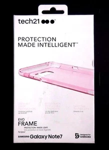 Tech21 T21 Evo Frame Hard Case for Samsung Note 7.T21-5366 ROSE Tint/White. - Picture 1 of 6