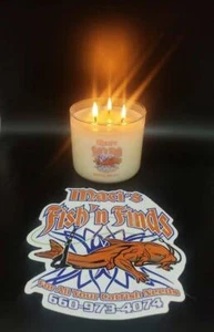 NEW Fishing Candles Amazing scents 3-wick Unique Names 48 to choose from (USA) - Picture 1 of 3