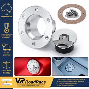 Billet Fuel Filler Neck Up Pop-Up Fuel Cell Gas Cap Flush Mount 6 Hole Universal - Picture 1 of 16